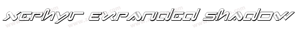 Xephyr Expanded Shadow Italic字体转换